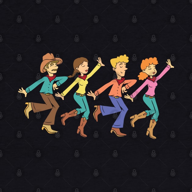 Line Dance Team by Shirtbubble